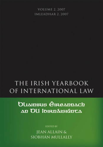 The Irish Yearbook of International Law 2007