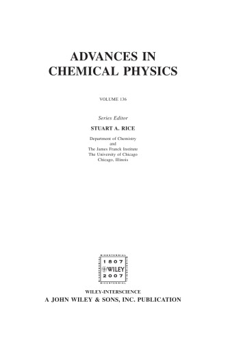 Advances in Chemical Physics (Volume 136)