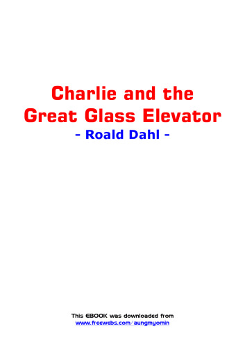 Charlie and the Great Glass Elevator