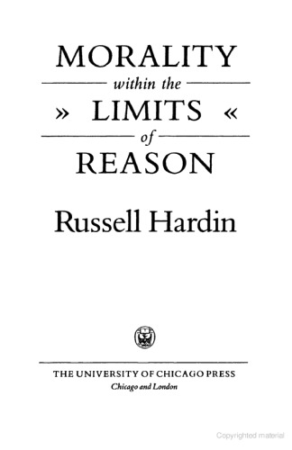 Morality within the Limits of Reason
