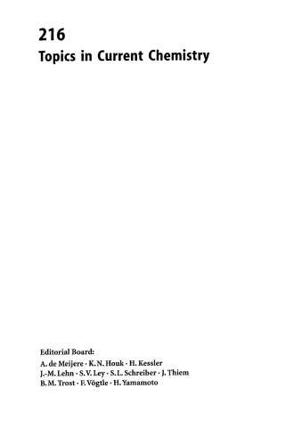 Topics in current chemistry, 216, Stereoselective Heterocyclic Synthesis III