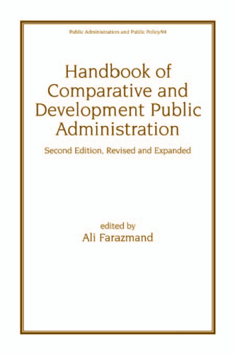 Handbook of Comparative and Development Public Administration Second Edition