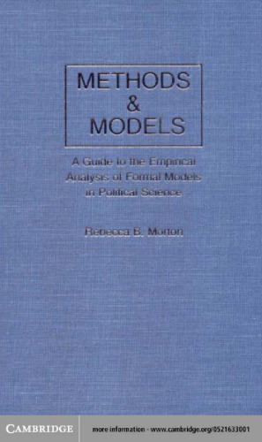 Methods and Models: A Guide to the Empirical Analysis of Formal Models in Political Science