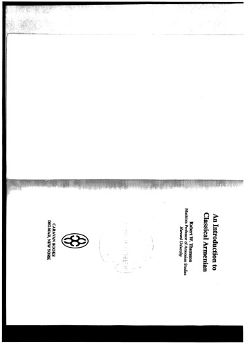 Introduction to Classical Armenian