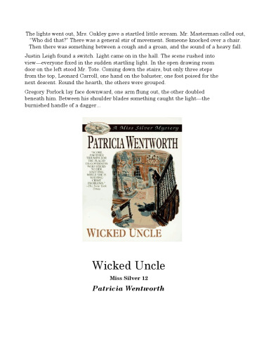 Wicked Uncle (Miss Silver Mystery 12)