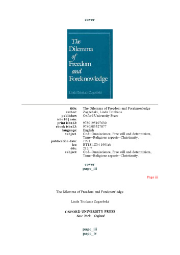 The Dilemma of Freedom and Foreknowledge