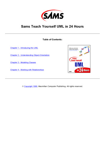 Sams Teach Yourself Uml in 24 Hours