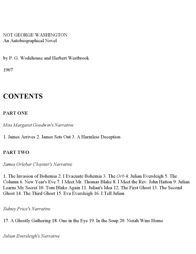 Not George Washington, Large-Print Edition