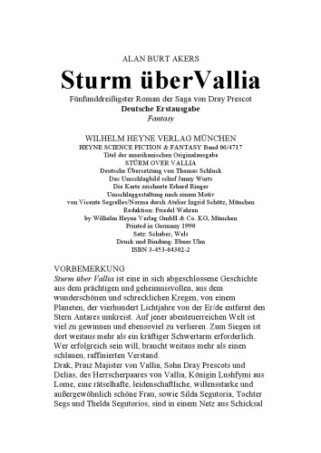 Sturm über Vallia. 35. Roman der Saga von Dray Prescot