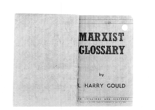 Marxist Glossary