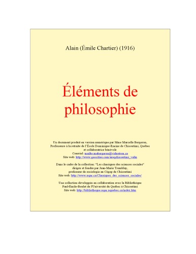 Éléments de philosophie