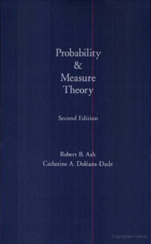 Probability & Measure Theory, Second Edition