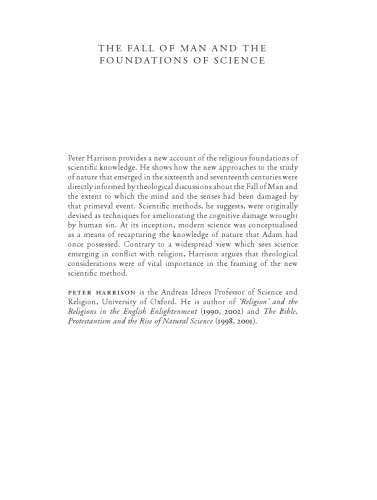 The Fall of Man and the Foundations of Science