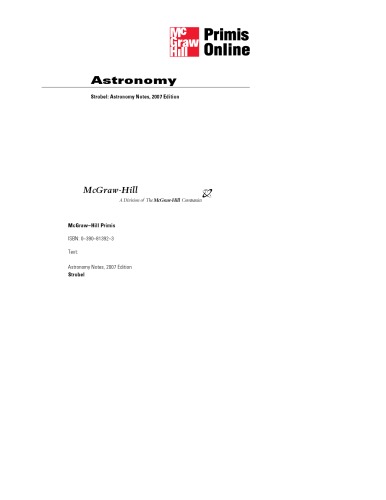Astronomy Notes