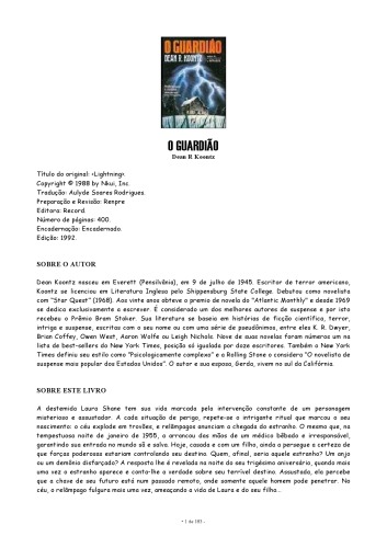 Guardião, O   Portuguese