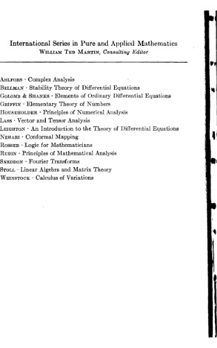 Stability theory of differential equations