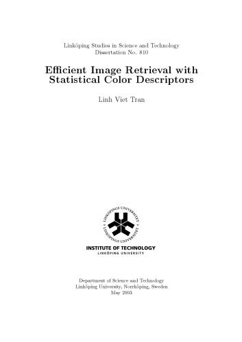Efficient Image Retrieval With Statistical Color Descriptors