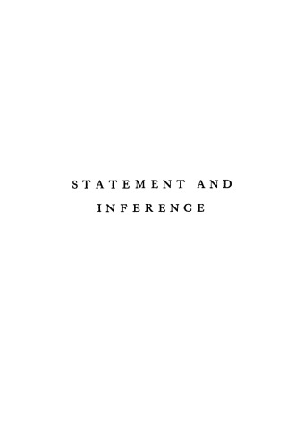 Statement and inference, with other philosophical papers