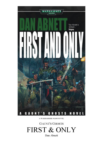 First & Only (Gaunt's Ghosts)