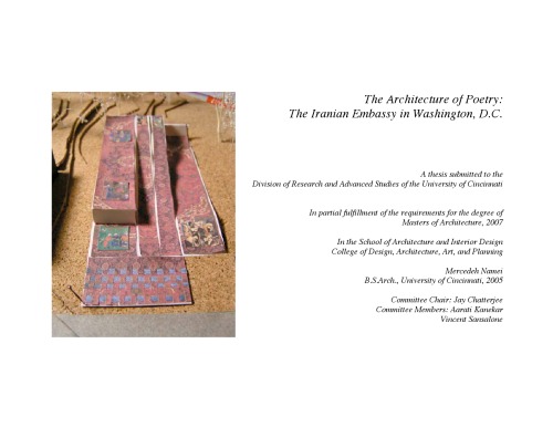 The Architecture of Poetry: The Iranian Embassy in Washington, D.C.