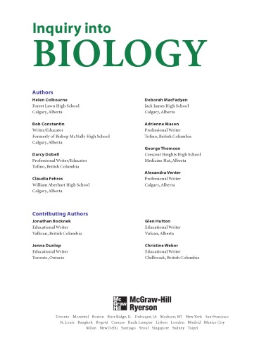 Inquiry Into Biology