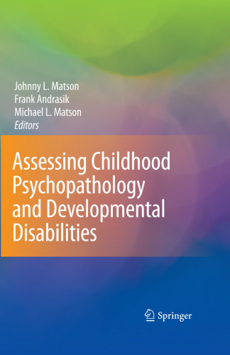 Assessing Childhood Psychopathology and Developmental Disabilities
