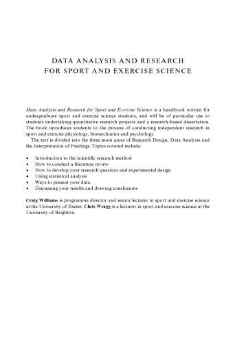 Data Analysis and Research for Sport and Exercise Science: A Student Guide