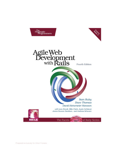 Agile Web Development with Rails (4th edition) Beta 10 version