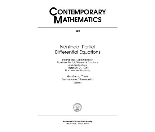 Nonlinear partial differential equations