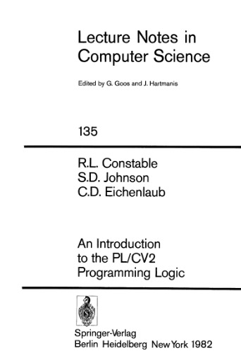 An Introduction to the PL/CV2 Programming Logic