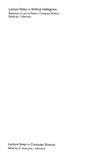 Analogical and Inductive Inference: International Workshop All '89 Reinhardsbrunn Castle, GDR, October 1–6, 1989 Proceedings