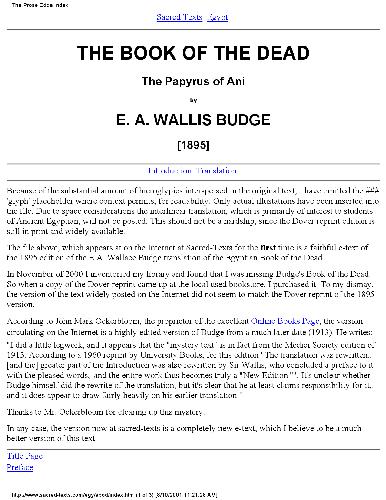 The book of the dead