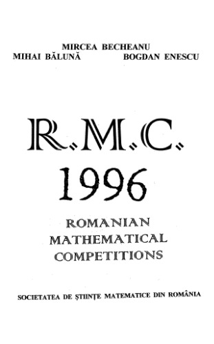 Romanian mathematical competitions