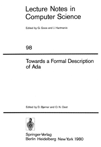 Towards a Formal Description of Ada
