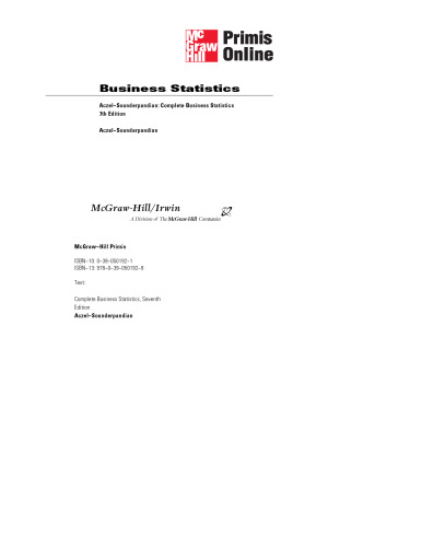 Complete business statistics