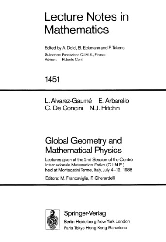 Global geometry and mathematical physics