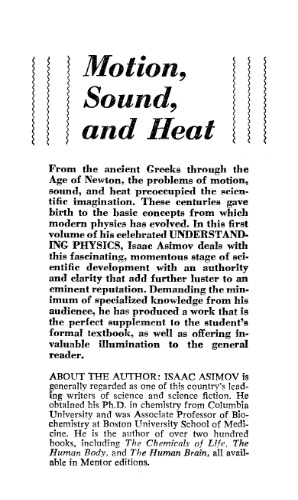 Understanding Physics. Motion, Sound, and Heat