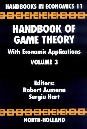 Handbook of game theory with economic applications,