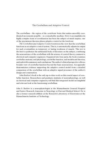 The cerebellum and adaptive control