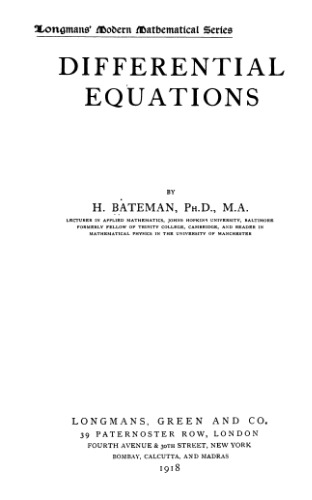 Differential equations
