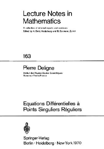 Equations differentielles a points singuliers reguliers