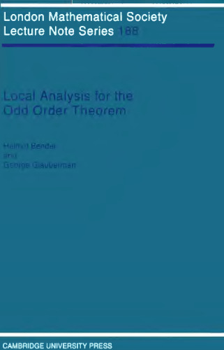 Local analysis for the odd order theorem
