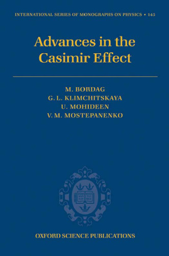 Advances in the Casimir Effect