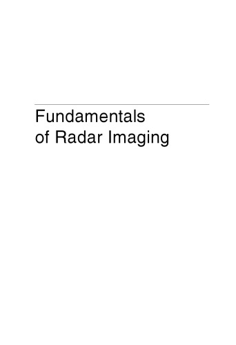 Fundamentals of radar imaging