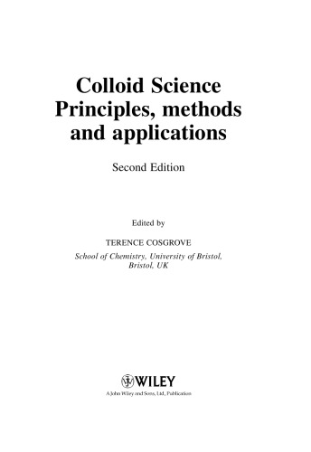Colloid Science