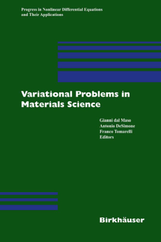 Variational problems in materials science