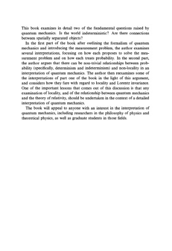 Quantum chance and non-locality