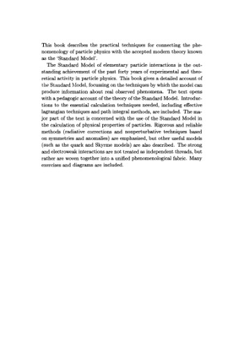 Dynamics of the standard model