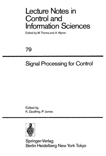 Signal processing for control