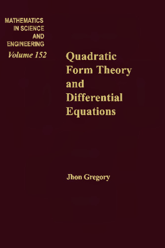 Quadratic form theory and differential equations